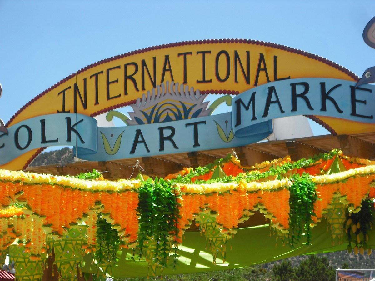 The Market's colorful entryway