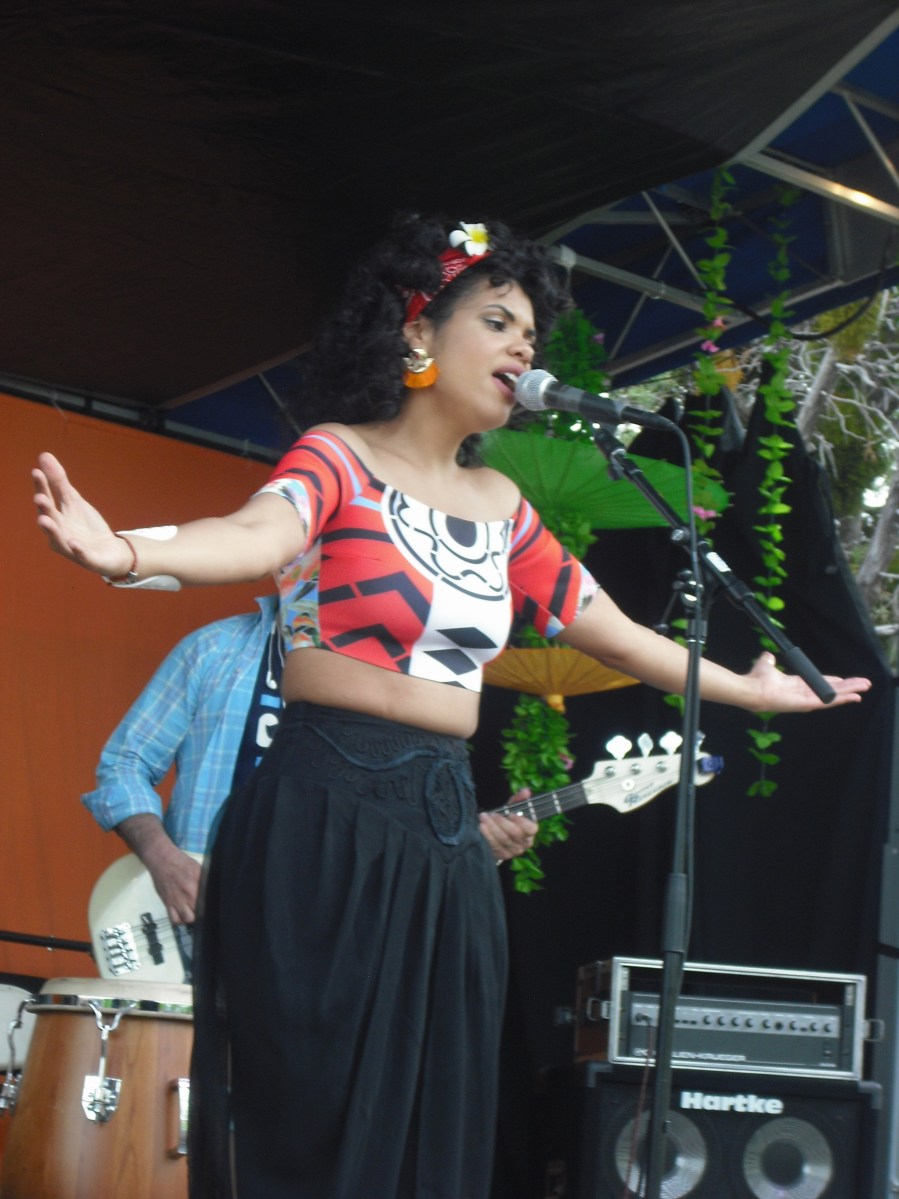 Andre Veloz. The band played Bachata music of the Dominican Republic.